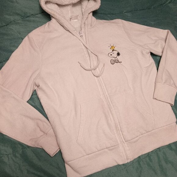 "Peanuts" official brand fleece lined hoodie. Size: M (7-9) (0855) - Picture 2 of 9